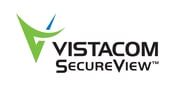 Vistacom SecureView Logo - white